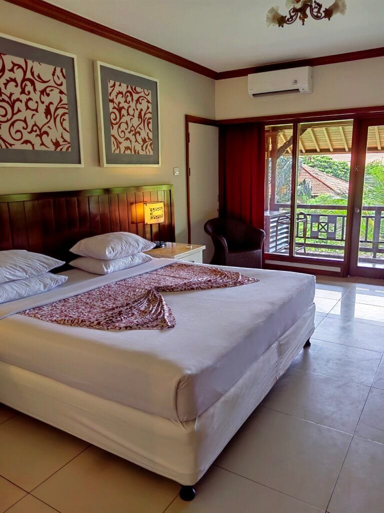 Deluxe room at the Bali Garden Beach Resort