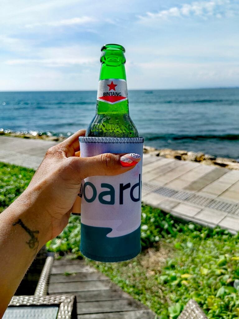 Boardwalk restaurant at the Bali Garden Beach Resort